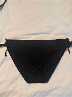 Kona Sol Black Bikini Bottoms with Side Ties